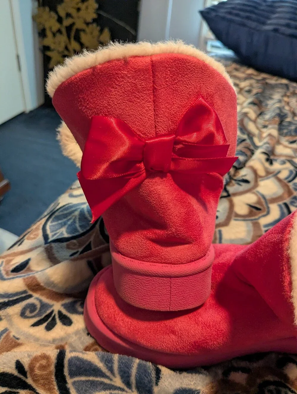 Sugar Kids Pink Plush-Lined Slip-On Slippers